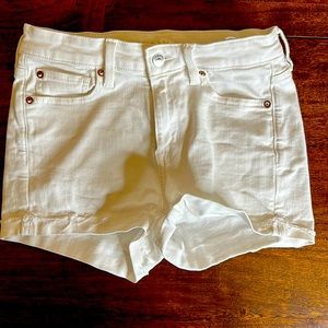 American Eagle Outfitters White Denim Shorts